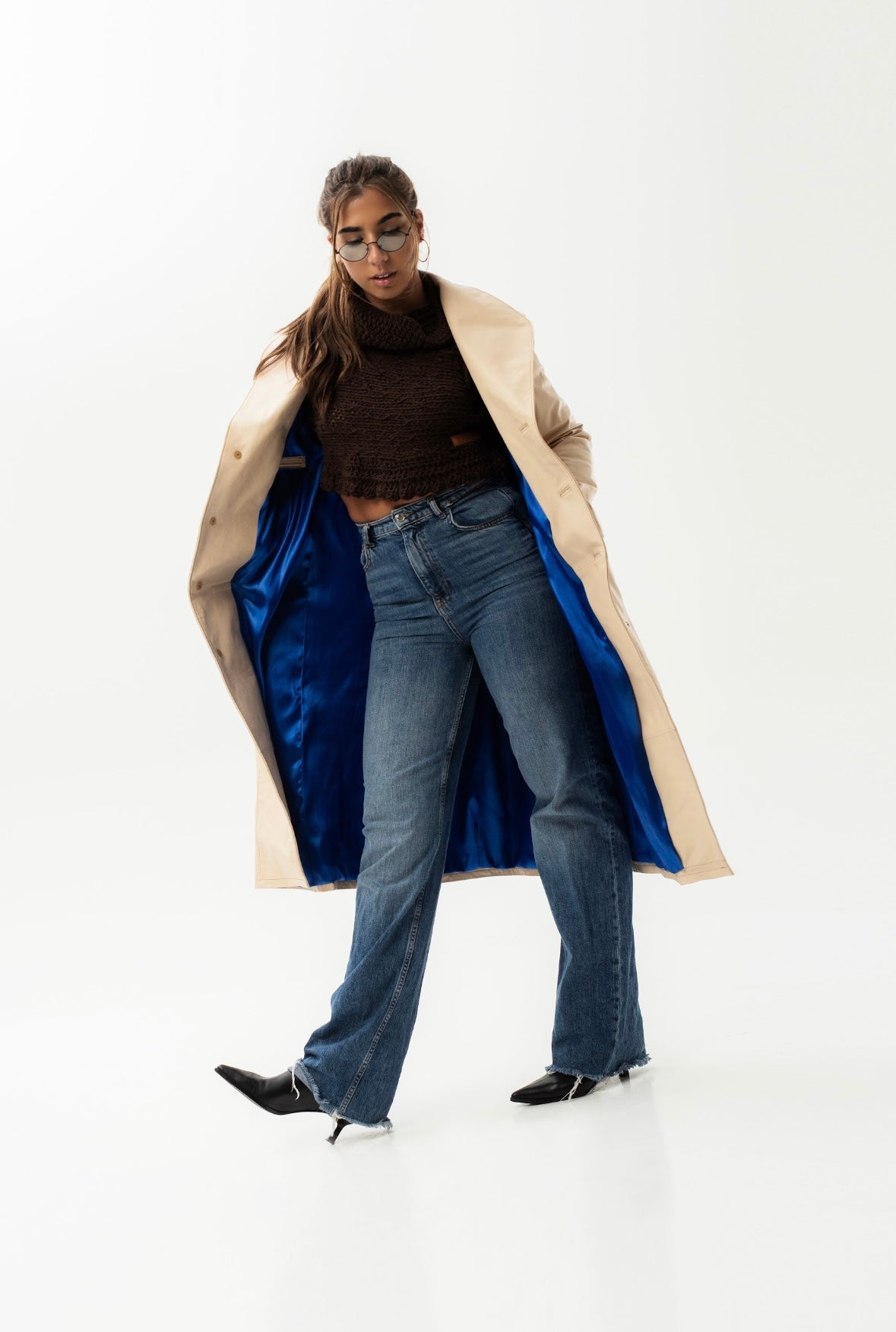 Leather Trench Elegance
