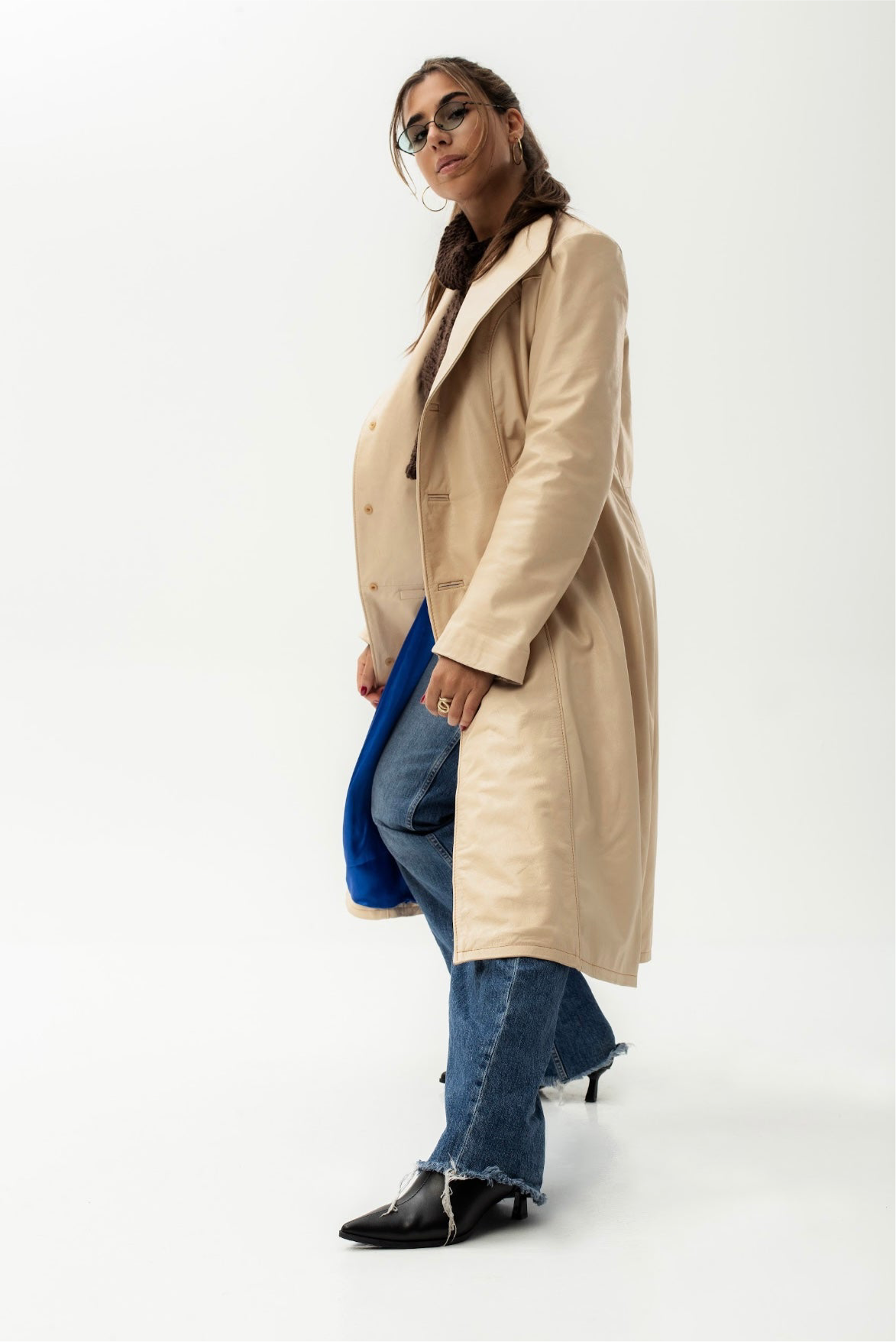 Leather Trench Elegance