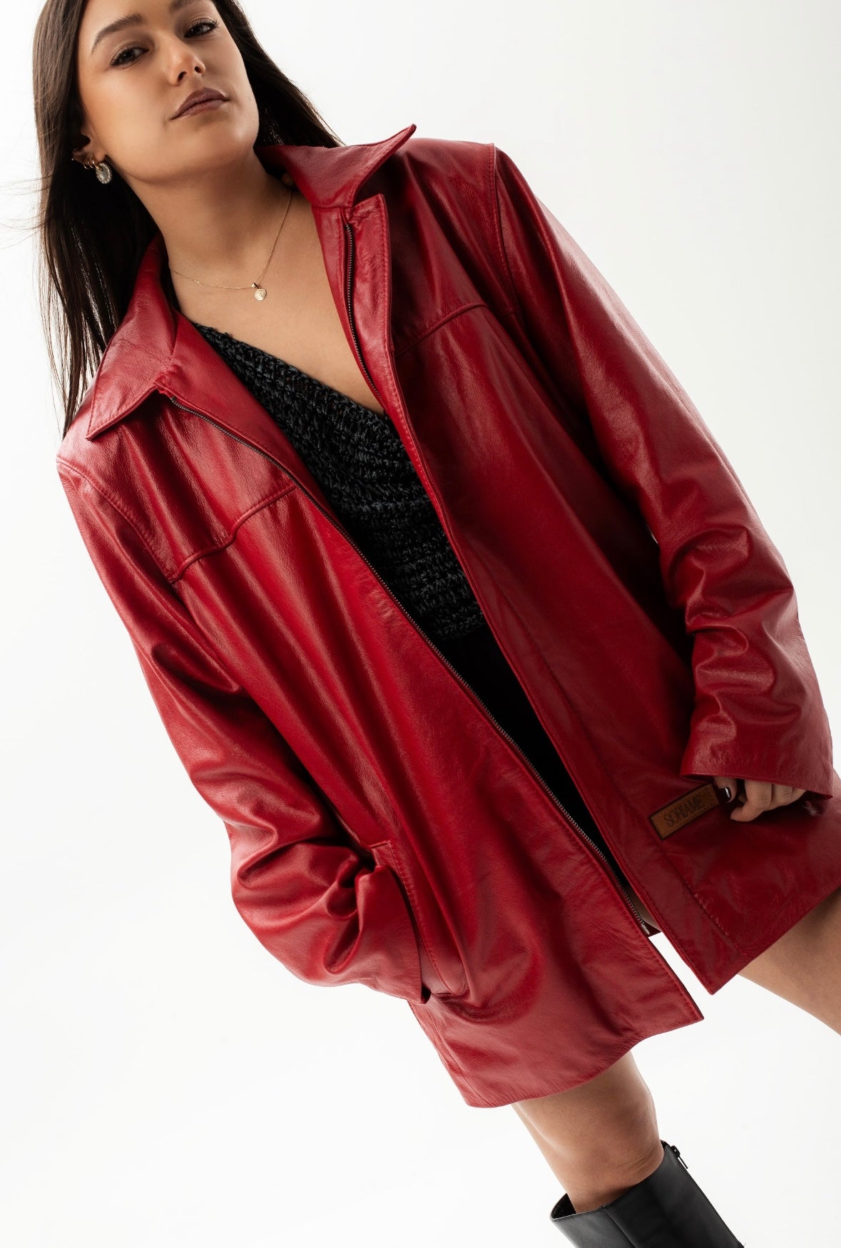 Leather Jacket Tradición Red