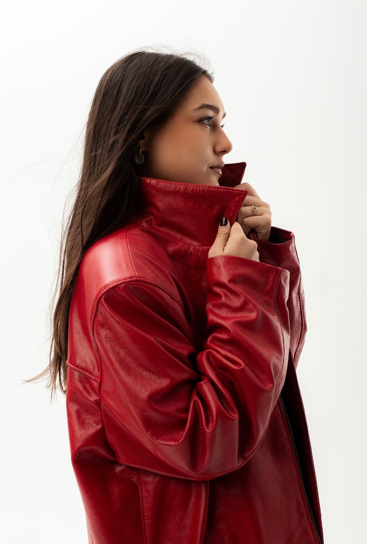 Leather Jacket Tradición Red