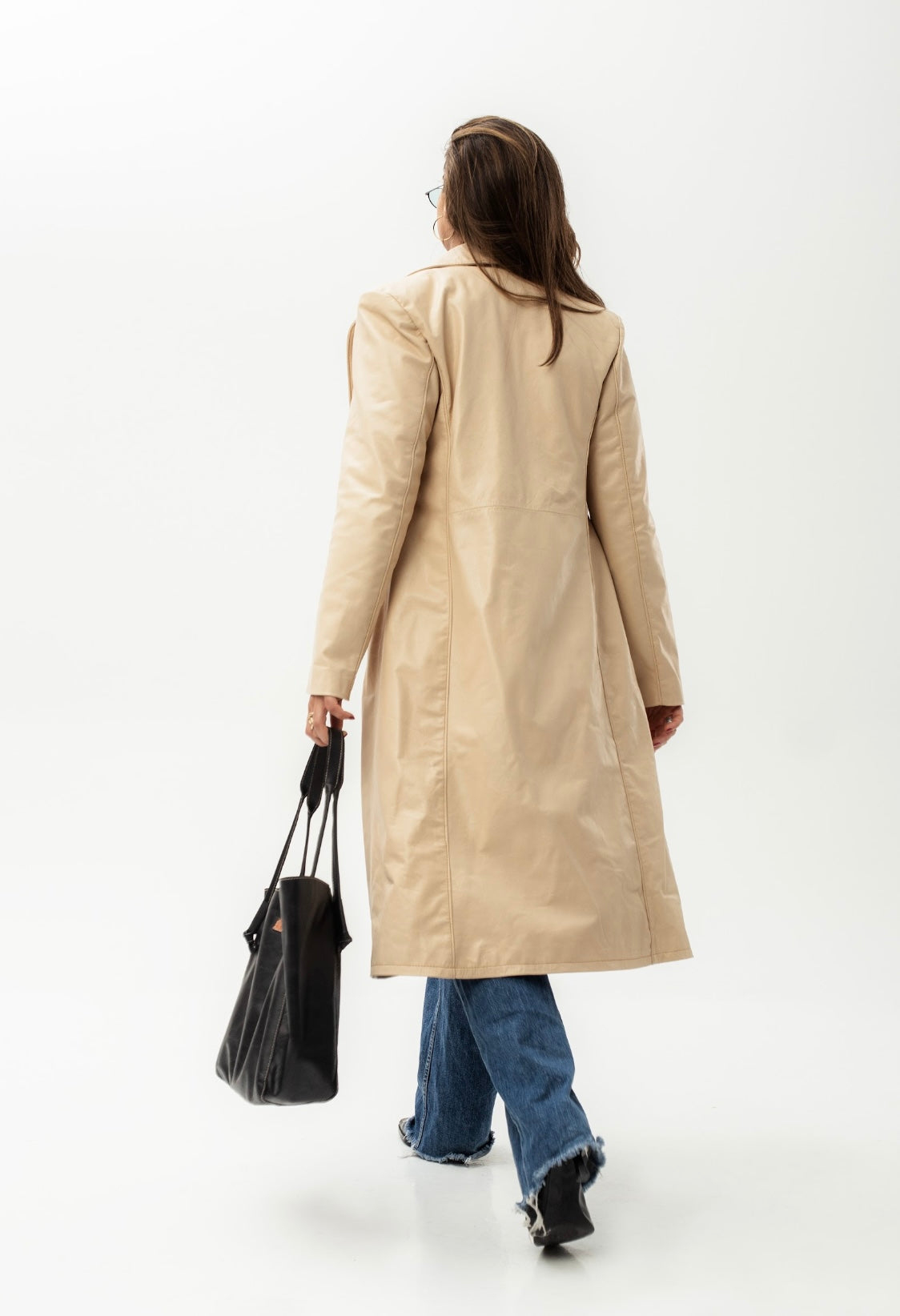 Leather Trench Elegance