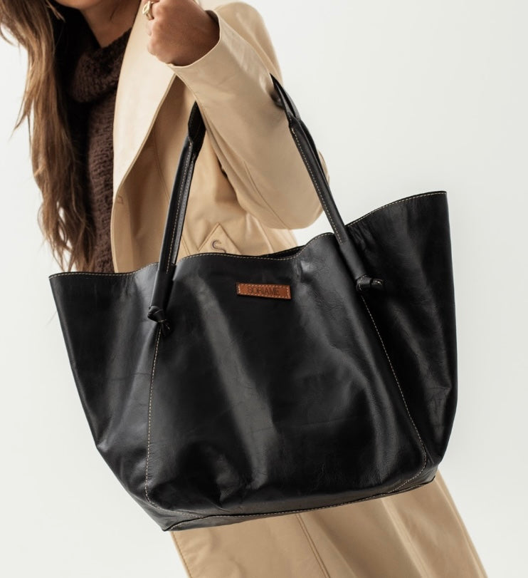 Leather Bag Paulita Black