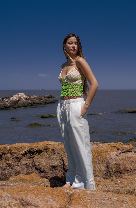 Cactus Bloom Crochet Top