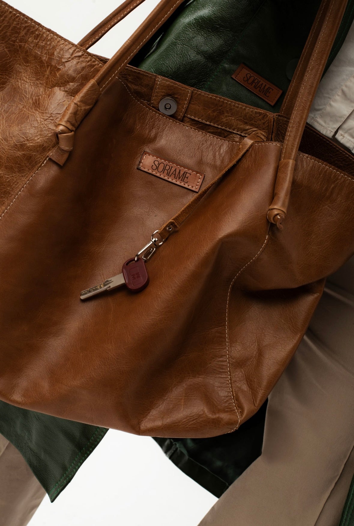Leather Bag Paulita Camel